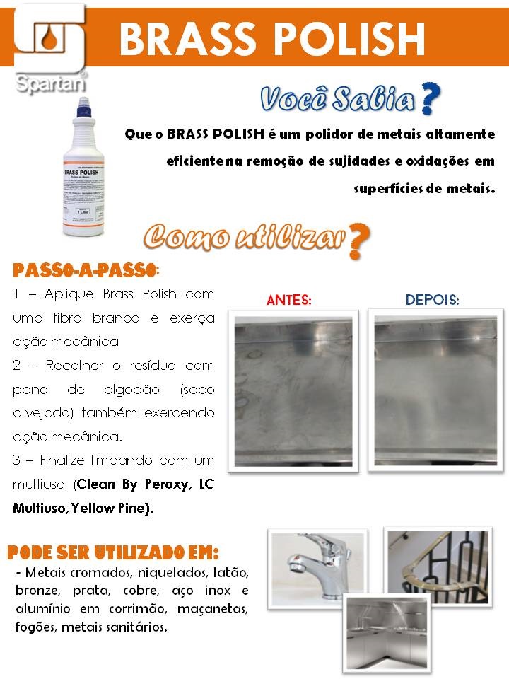 BRASS POLISH- Polidor de Metais - 1 Litro (Pronto Uso) - Image 2