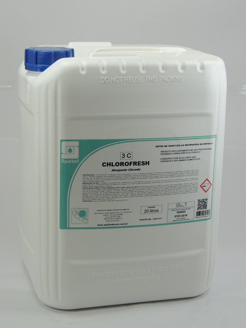 CHLOROFRESH - Tira Mancha roupas branca com cloro (04 ml por kg de roupa) - Image 2