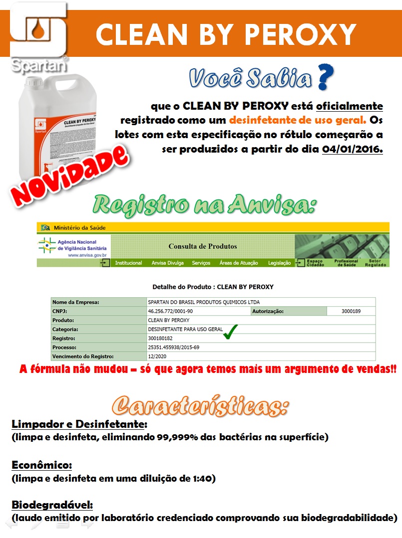 CLEAN BY PEROXY - Limpador desinfetante (01 litro faz até 40 Litros) - Image 4