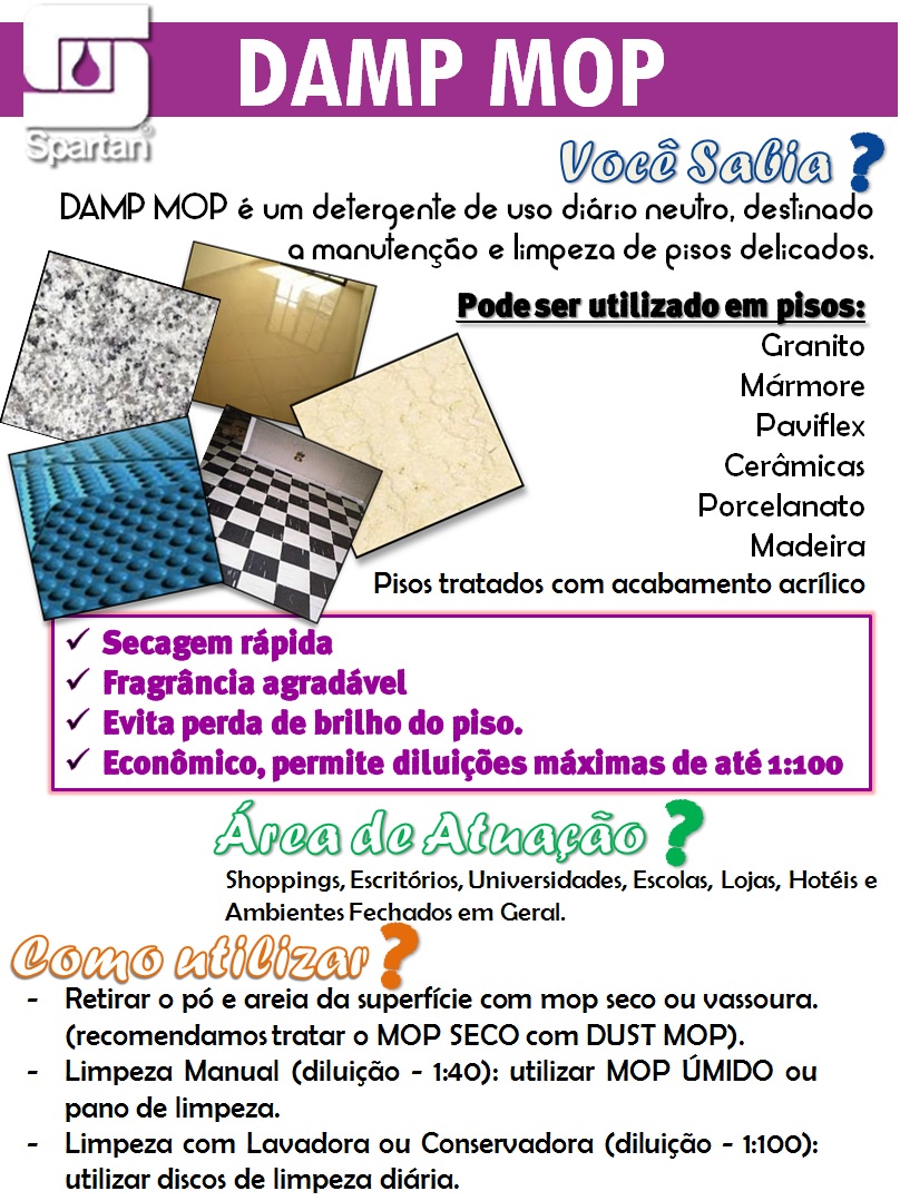 DAMP MOP - Detergente Neutro para pisos ( 01Litro faz 80 litros) - Image 4