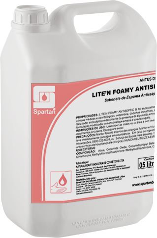 LITE'N FOAMY ANTISEPTIC B - Sabonete de Espuma Antisséptico (Biguanida) - (Pronto Uso)