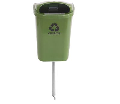 Lixeira Individual com Poste para Coleta Seletiva - JSN - Image 2