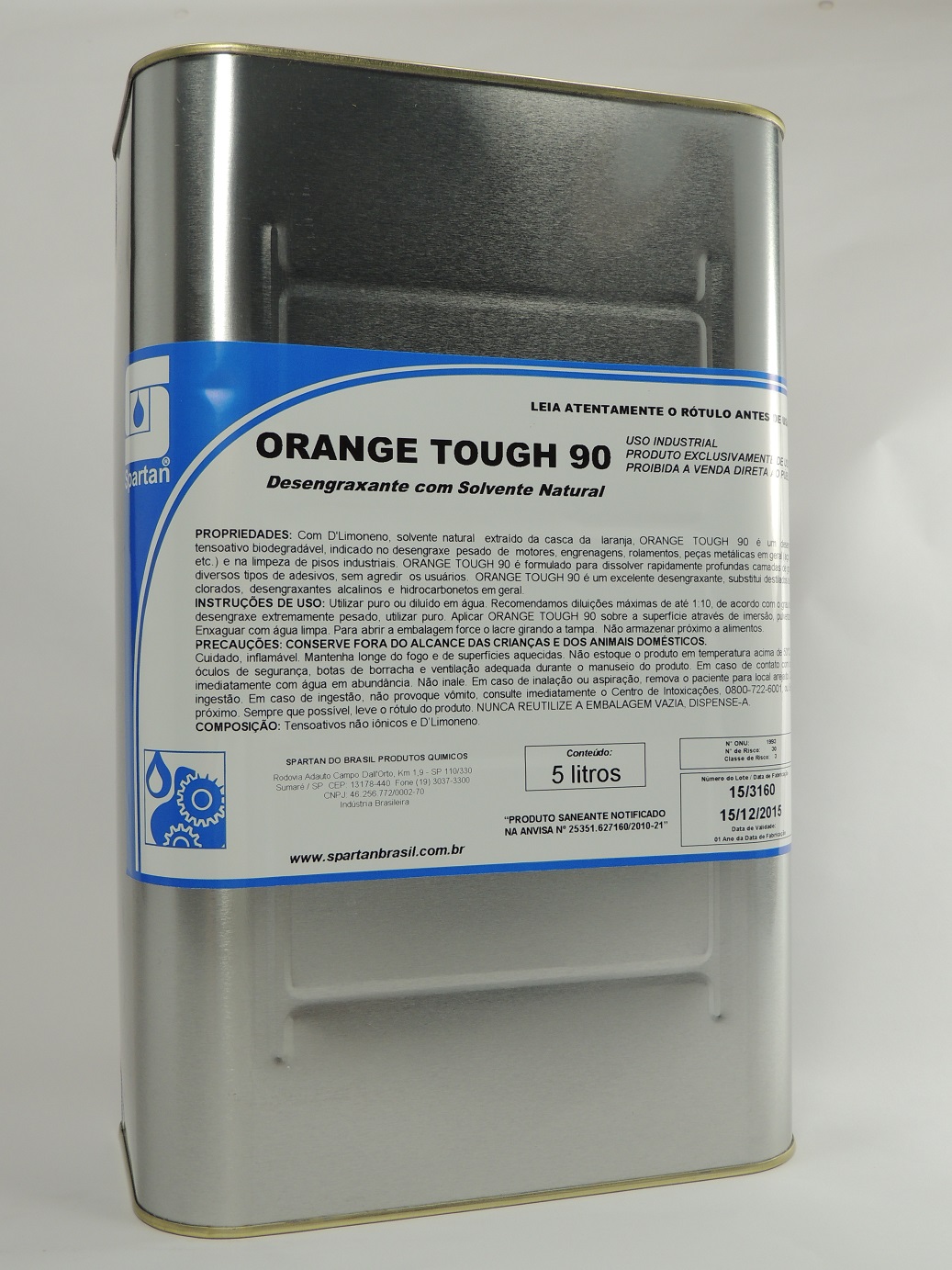 ORANGE TOUGH 90 - Removedor de Manchas e Impermeabilizante - Desengraxante D-limoneno (01 Litro faz até 10 litro)