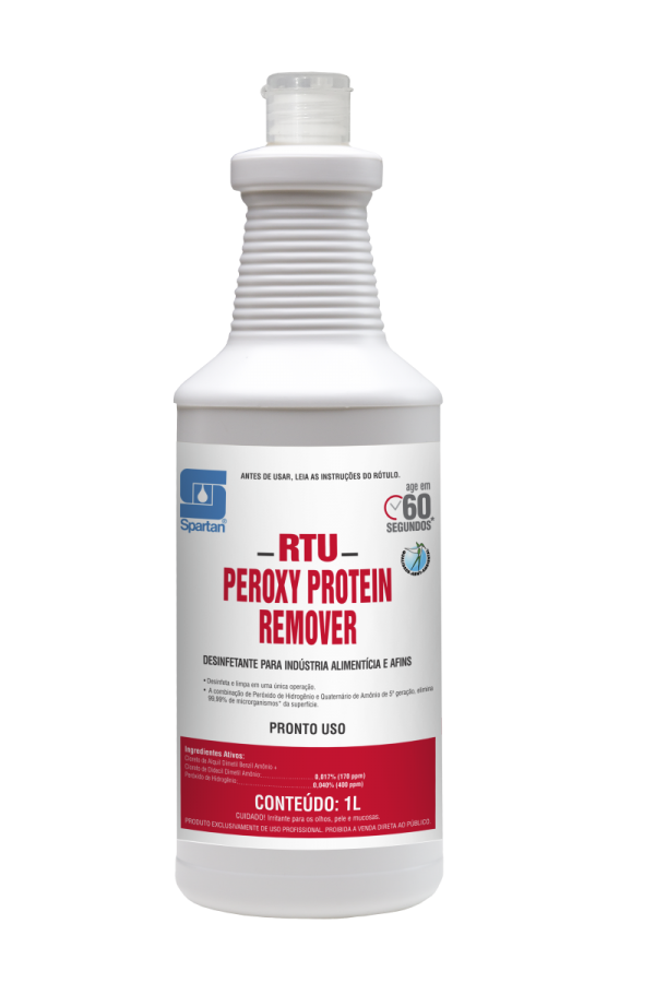 RTU PEROXY PROTEIN REMOVER - Desinfetante para industria alimentícia e afins - Diluição: Pronto uso